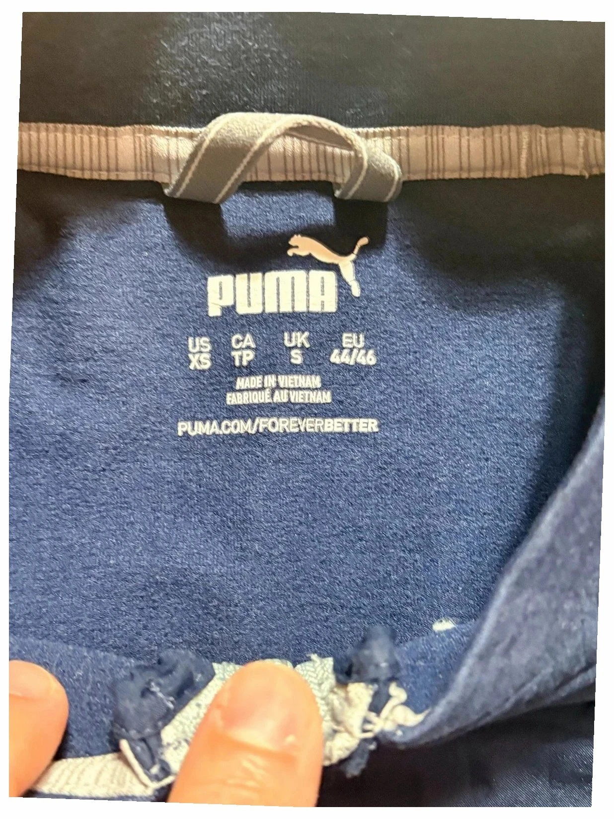 Puma Women's Running Sweater – 1/4 Zip – Size XS/S – Navy Blue – photo 4
